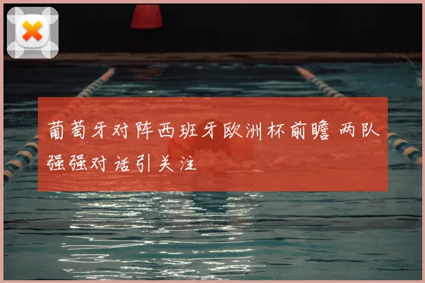葡萄牙对阵西班牙欧洲杯前瞻 两队强强对话引关注